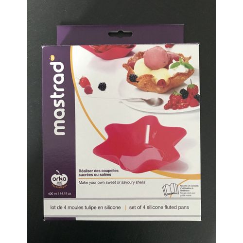Lot De 4 Moules Tulipe En Silicone Mastrad - Noir