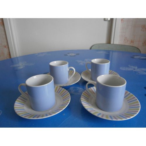 Service À Café Bleu Pâle
