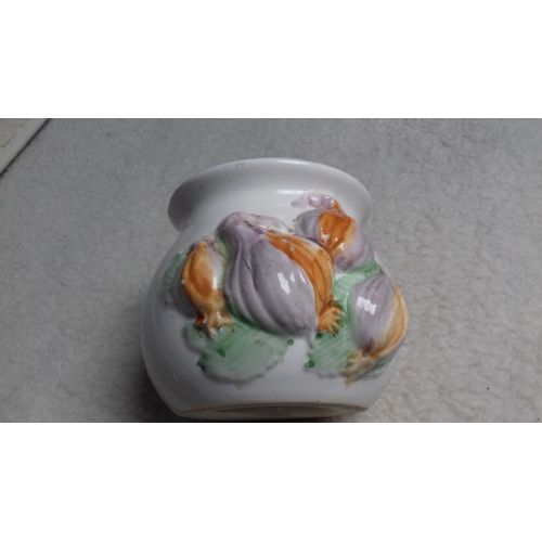 Pot À Ail Céramique Vintage