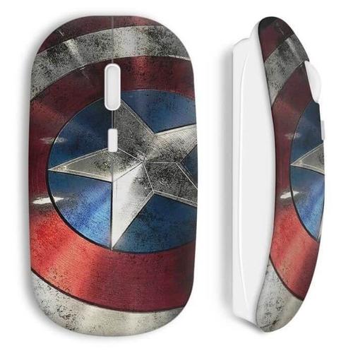 Souris Sans Fil Captain America Bouclier