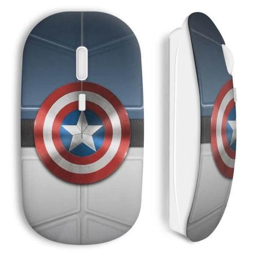 Souris Sans Fil Captain America Bouclier Avenger