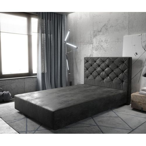 Cadre-De-Sommier Dream-Great Microfibre Anthracite Vintage 120x200