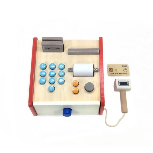 Simulation De Caisse Enregistreuse En Bois Pour Enfants, Maison De Jeu, Jouets, Coffret Cadeau