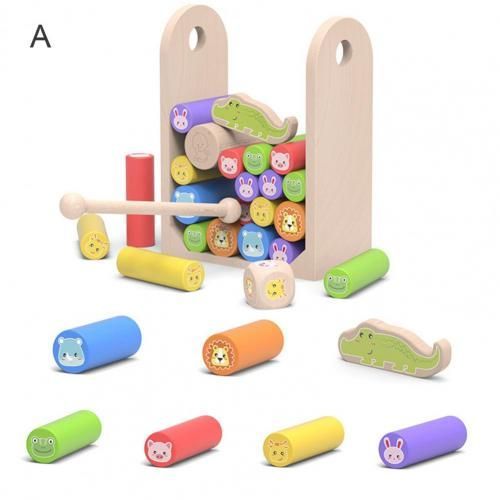 Blocs De Construction Empilables En Bois Lisse, Équilibre Arc-En-Ciel, Pour Bébé