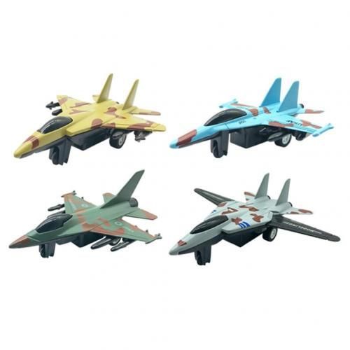 Mini Avion De Chasse De Camouflage, 4 Pièces, Jouet De Collection
