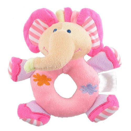 Peluche Éléphant Rose Doux, Cadeaux Pour Bébés Enfants, Jouets Éducatifs Mignons