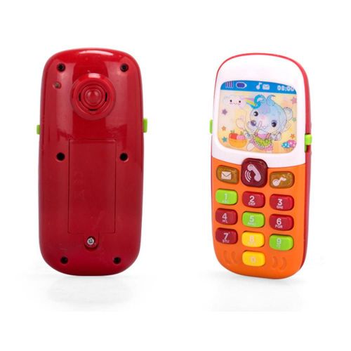 Téléphone Portable Électronique De Simulation Pour Enfants, Jouet Éducatif Avec Musique Led