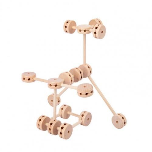 Ensemble De Blocs De Construction Pour Enfants, 1 Ensemble, Développement De L'Intelligence Classique, Tente En Bois, Château, Kit De Jouets Pour Enfants