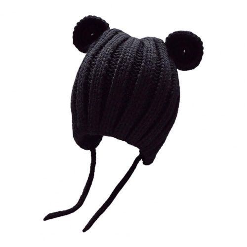 Chapeau De Bébé Lavable Avec Oreilles D'Ours, Casquette À Tricoter Confortable Et Adorable Pour Bébé, Pour Un Usage Quotidien