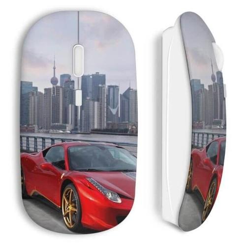 Souris Sans Fil Ferrari City Red Voiture