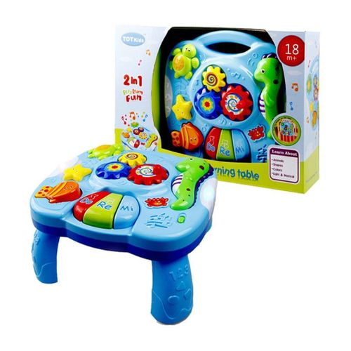 Jeu Musical Pour Bébé, Jouets De Table, Puzzle, Dessin Animé, Apprentissage Précoce, Bureau Multifonctionnel, Jouet D'Apprentissage, Cadeau De Noël Pour Enfants