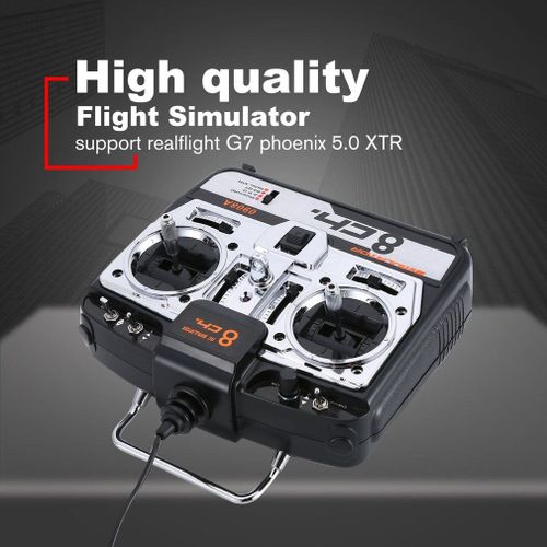 Simulateur De Vol Rc 8ch, Prend En Charge Realflight G7 Phoenix 5.0 Xtr, Hélicoptère Télécommandé, Drone À Aile Fixe-Générique