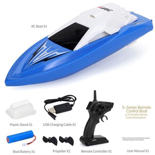 Mini Bateau De Course À Grande Vitesse S5 Rc, 2.4ghz, 10 Km/H, Avec Télécommande, Pour Bébé Requin De Latitude, 1:47