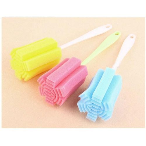 Éponge Douce Pour Bébé, Brosse Pour Biberon, Manche Long, Tasse, Outil De Nettoyage De Cuisine, Sécurité D'Alimentation, Couleur Aléatoire