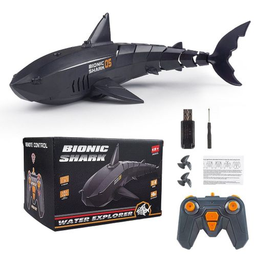 Requin Sous-Marin Rc Télécommandé 2.4g, Eau Rechargeable, Jouet Électrique Pour Enfants, Cadeau, Bateau Télécommandé