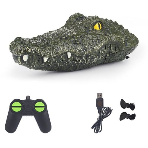 Jouet Crocodile Électrique, Bateau Gag, Étanche, Haute Vitesse, Télécommande, Jouet De Bateau, Pour L'Été, Amusant, 2.4g