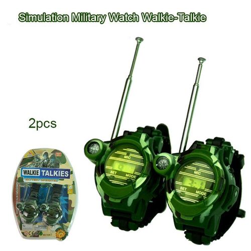 Mini Talkie-Walkie 7 En 1 Pour Enfants, 2 Pièces, Montre, Radio Bidirectionnelle, Camouflage, Interphone D'Extérieur, Émetteur-Récepteur, Jouet, Cadeau