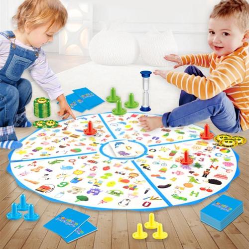 Jeu De Société Deux En Un Pour Enfant, Jeu De Détective, Recherche D'Image, Avion, Échecs, Concentration Et Réponse, Formation