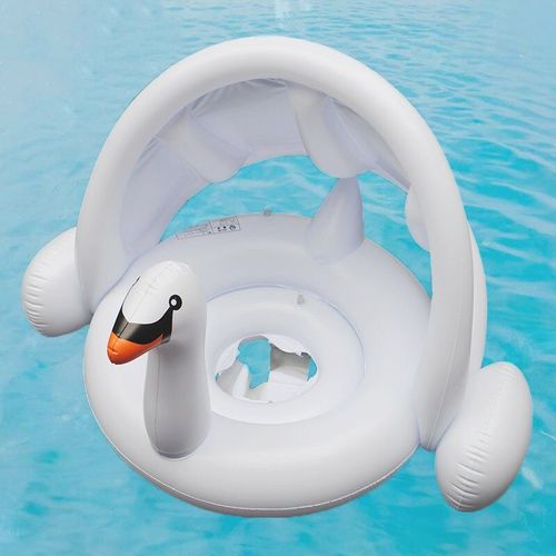 Anneau De Natation Gonflable Pour Bébé, Bateau En Forme De Cygne, Jouet Aquatique, Siège De Piscine D'Été Pour Enfants
