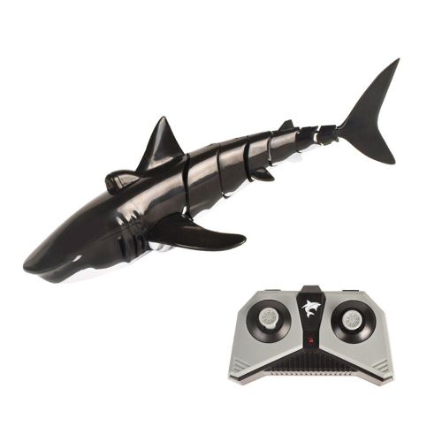 Bateau De Requin Télécommandé, Jouet De Salle De Bain Étanche Dans 4 Sens, Pour Piscine, Noir, 2.4g