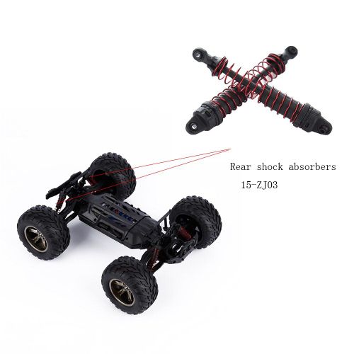Amortisseurs Avant Et Arrière Abs 15-Zj03, 1 Paire De Pièces De Rechange Pour Modèles De Voitures Rc S911/S912, Course Hsp, Camion Hors Route