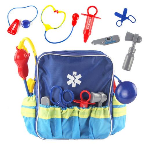 Ensemble De Jouets En Bois Pour Enfants, Kit Médical De Simulation De Médecin Familial Et D'Infirmière, Jeu De Rôle Pour Enfants, Cadeau