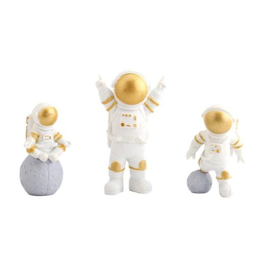 Figurines D'Astronautes, 3 Pièces, Jouet, Décorations D'Astronautes, Univers, Planète, Avion, Poupées Mignonnes Et Attrayantes