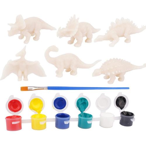 Dinosaure Jouets Peinture Ensemble Dinosaure Artisanat Pour Les Enfants Peignent Ensembles D'Art Pour Enfants Avec 6 Dinosaure Peindre Votre Propre Kit Pour 3-7 Ans