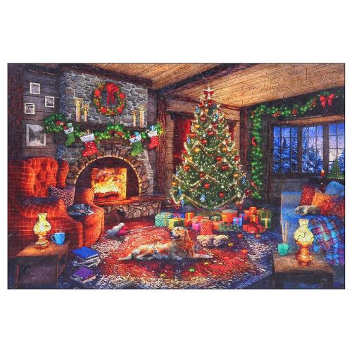 Puzzle De Noël En Bois Pour Enfants Et Adultes, À Décompresser, Assemblage, 150 Pièces
