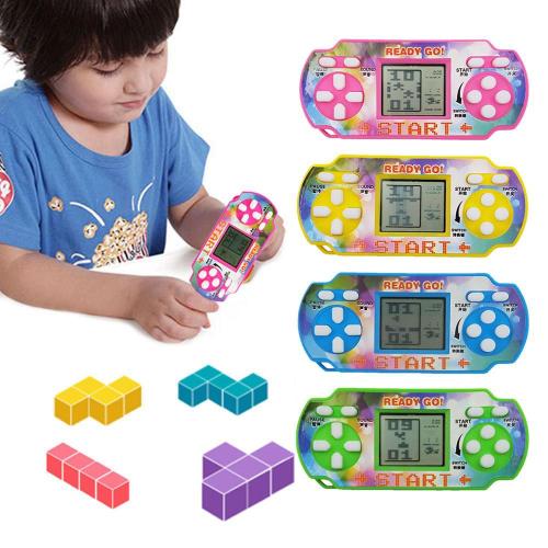 Mini Console De Jeu Portable Tetris 9x4cm, Jeux Électroniques Éducatifs Anti-Stress Pour Enfants Avec Écran Lcd