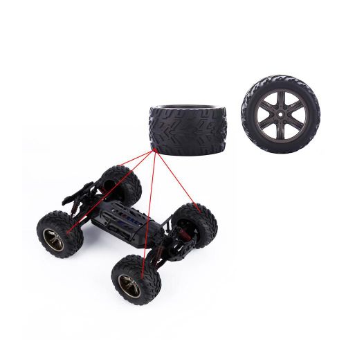 1 Paire De Pneus De Voiture 15-Zj01 Avec Éponge, Pièces De Voiture Pour Camion S911/9115 Rc, Roues, Accessoire, Pièces De Rechange