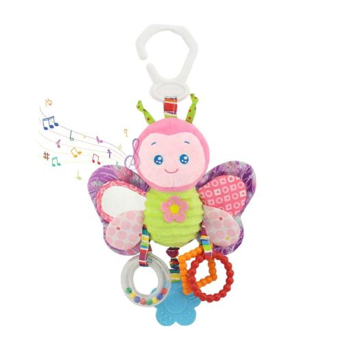 Jouet De Poussette Pour Bébé Avec Anneau De Dentition, Hochet, Pendentif De Berceau, Poupée En Peluche, Jouets Mobiles, Sûrs Et Mignons
