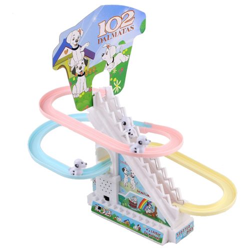 Jouet D'Escalade De Canard Électrique, Montagnes Russes, Ensemble De Jouets, Trains De Dessin Animé, Chiens, Canards, Lumière De Musique Électrique, Rouleau Coulissant