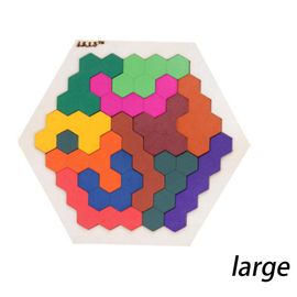 Puzzle En Bois Pour Enfants, Tangrams De Géométrie Amusante, Puzzle Logique Nid D'Abeille, Entraînement Du Cerveau, Jeux De Qi, Jouets Pour Enfants, Cadeaux De Noël Éducatifs