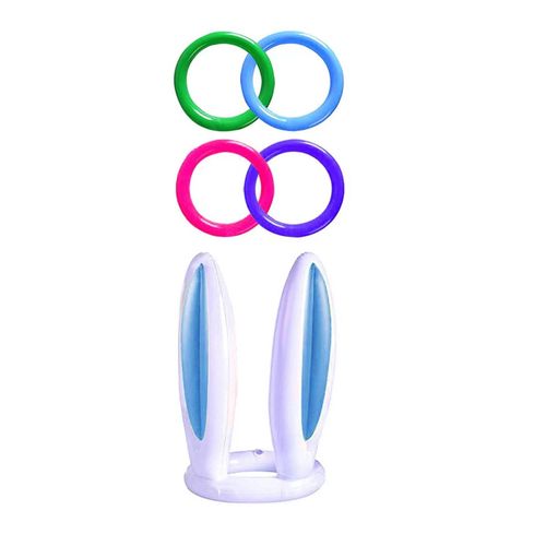 Jeu De Lancer D'Anneau Gonflable, Oreilles De Lapin, Jouet De Carnaval, Ensemble Pour Enfants, Adultes, Jardin, Extérieur