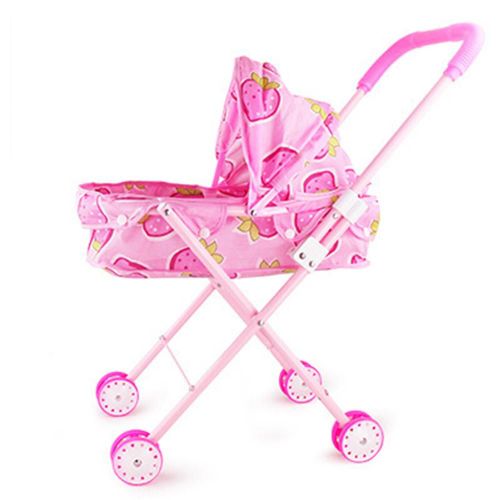 Chariot En Fer Pliable Pour Bébé, Accessoires De Poupée, Jouets Éducatifs Pour Petits Enfants, Jeu De Rôle