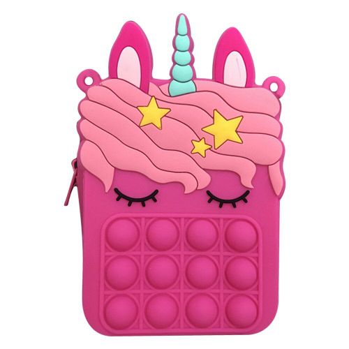Sac À Bandoulière En Forme De Corne Arc-En-Ciel, Cheval, Anti-Bulle, Anti-Stress, Jouets Sensoriels, Anti-Anxiété, Jouets À Presser Amusants Pour Adulte Et Enfant, 1 Pièce