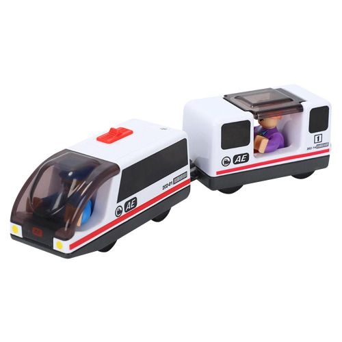 Petit Train Électrique En Jouet Avec Rail Magnétique Pour Enfant, Locomotive Et Chemin De Fer Relié Magnétiquement, Compatible Avec Le Circuit En Bois, Jeu Interactif, Idée Cadeau,