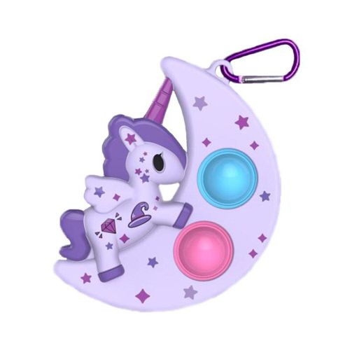 Jeu De Licorne Anti-Stress En Silicone, Bulle Push, Fossette Simple, Anti-Stress, Fidget Toys, Pack Pour Adultes Et Enfants, Aléatoire
