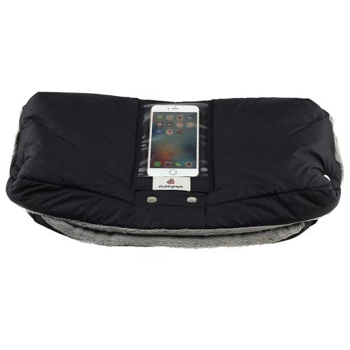 Gants Chauds Pour Poussette Avec Poche Pour Téléphone Portable, Chaise De Poussée Pour Nouveau-Né, Gants D'Hiver En Peluche, Moufle Pour Les Mains, Accessoires De Buggy Imperméables