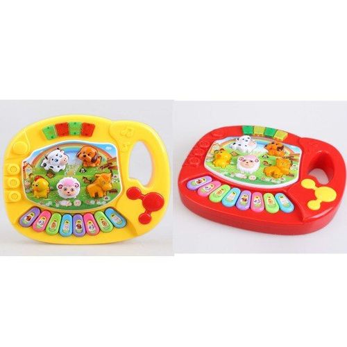 Jouets Musicaux Pour Enfants, Piano Éducatif, Dessin Animé, Ferme, Développement Des Animaux, Couleur Aléatoire