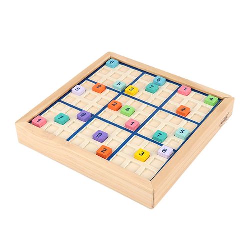 Jeu De Société En Bois Montessori Sudoku, Jouet Éducatif Et Intelligent, Puzzle D'Entraînement Du Cerveau Pour Enfants, Cadeaux De Noël