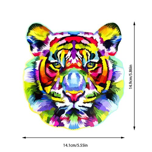Puzzle En Bois En Forme Unique De Tigre, Jouets Pour Enfants Et Adultes, Puzzle En Forme D'Animal Mystérieux, Jouets D'Assemblage, Cadeaux