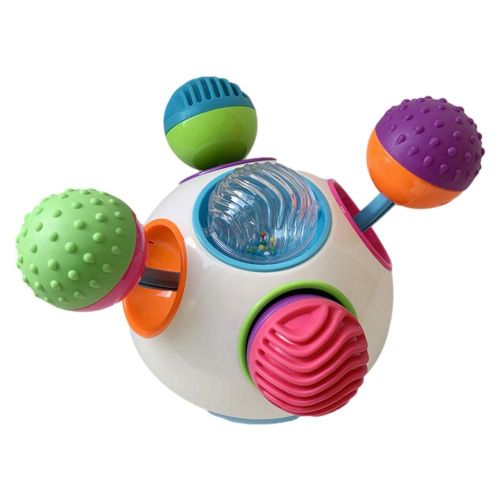 Balles Sensorielles En Caoutchouc Souple Pour Bébé, Boule De Massage Portative Avec Lumière Et Musique, Boule Texturée Multicolore, Cadeau Pour Bébé Garçon