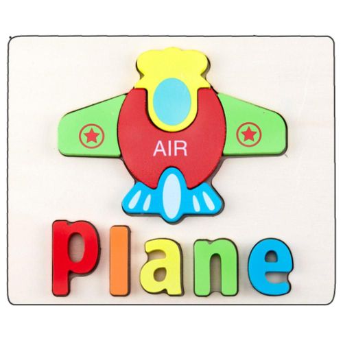 Puzzle En Bois Coloré Tridimensionnel 1 Pièce, Jouets Éducatifs De Développement Pour Bébé, Jeu D'Entraînement Précoce Pour Enfant