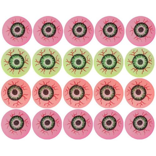 Boules À Presser Pour Les Yeux Lumineux, Anti-Stress, Souples, Rebondissantes, Jouets Pour Enfants Et Adultes, Pour Halloween, Pour Farces Délicates, Décoration De La Maison, 40 Pièces