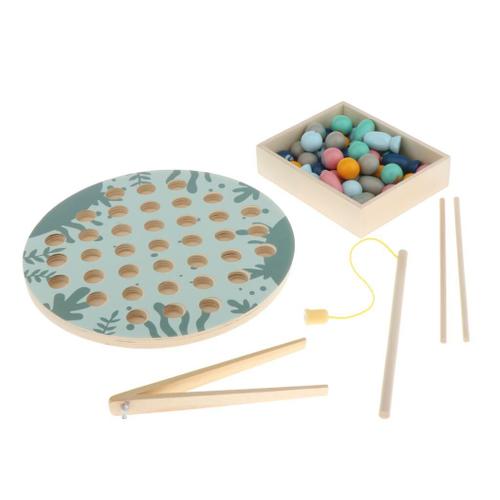 Jouets Montessori Puzzle, Jeu De Pêche Éducatif, Jouets De Développement Des Compétences De Base, Jouets De Poisson En Bois Pour Enfants