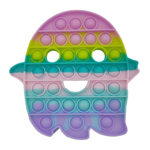 Bulle De Poussée Fantôme Arc-En-Ciel En Silicone, Ensemble De Jouets Anti-Stress Pour Les Doigts, Cadeaux Pour Adultes Et Enfants, 1 Pièce