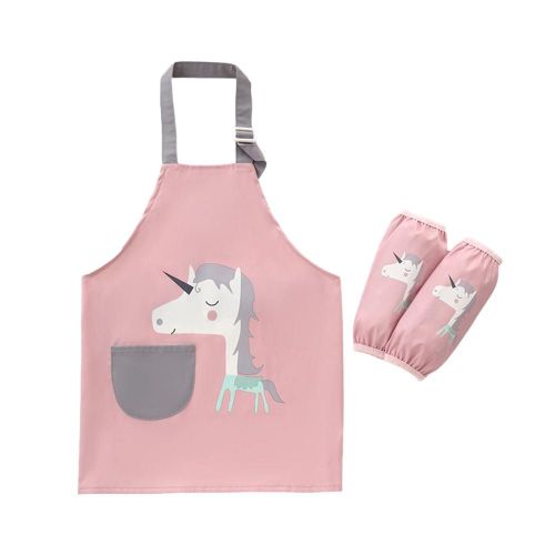 Tablier De Peinture Pour Enfants, Motifs D'Animaux, Kawaii, Pour La Cuisine, Le Nettoyage, L'Alimentation Des Bébés