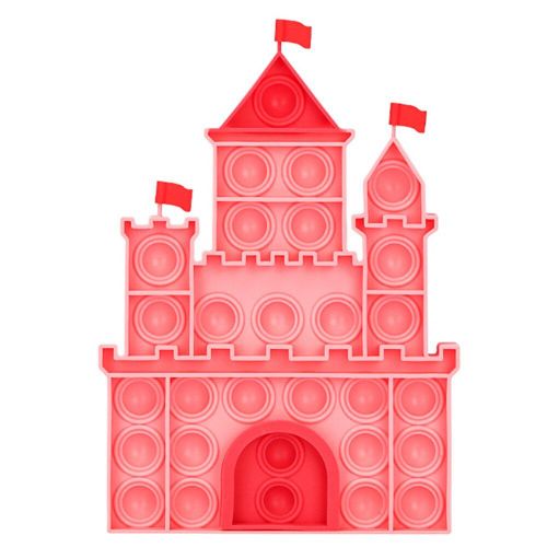 Mini Jouet Éducatif En Silicone En Forme De Château À Bulles, Sensoriel Tdah, Matériel D'Apprentissage De L'Autisme, Anti-Stress, Cadeau Pour Enfant Et Adulte